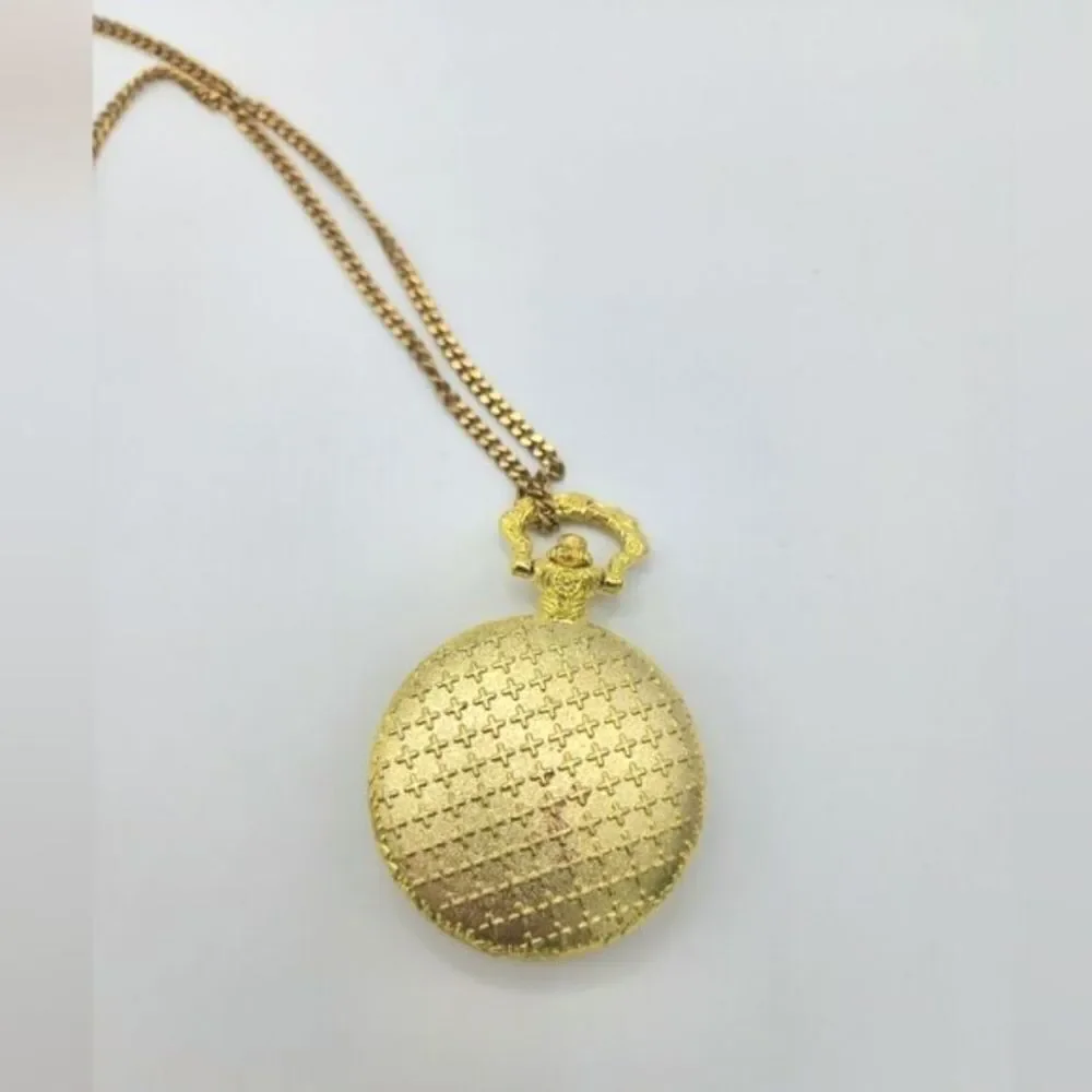 Vintage Gold liberty eagle pocket watch with chain